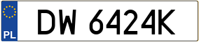 Trailer License Plate